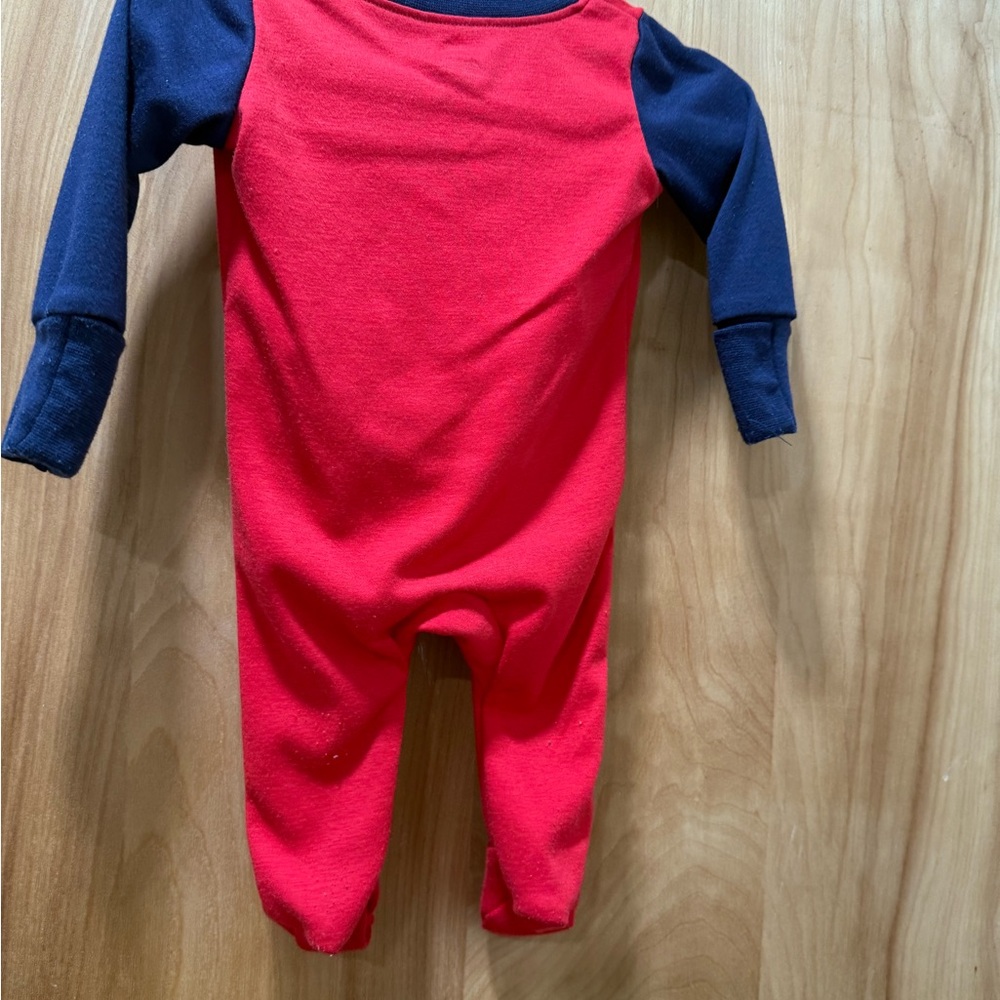 Under Armour Red and Navy Kids Footie
